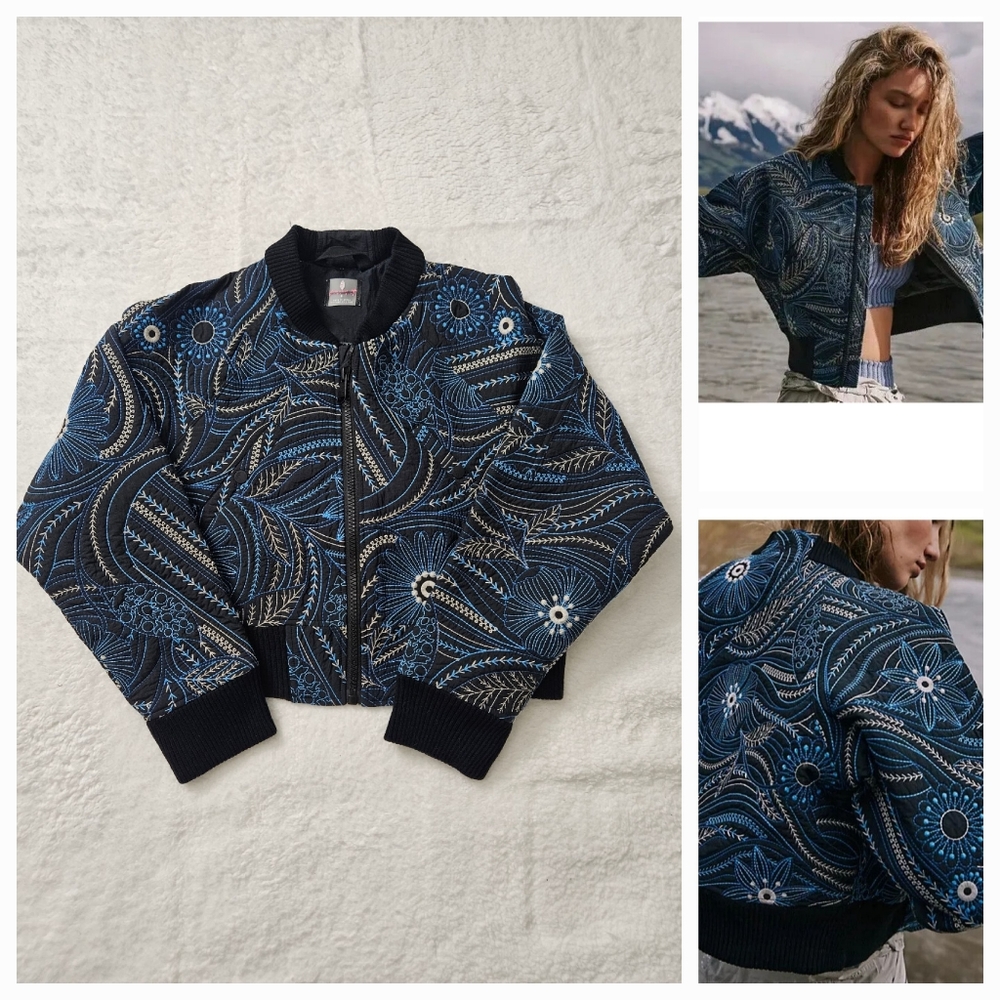 Free People Movement Garden Party Bomber Jacket